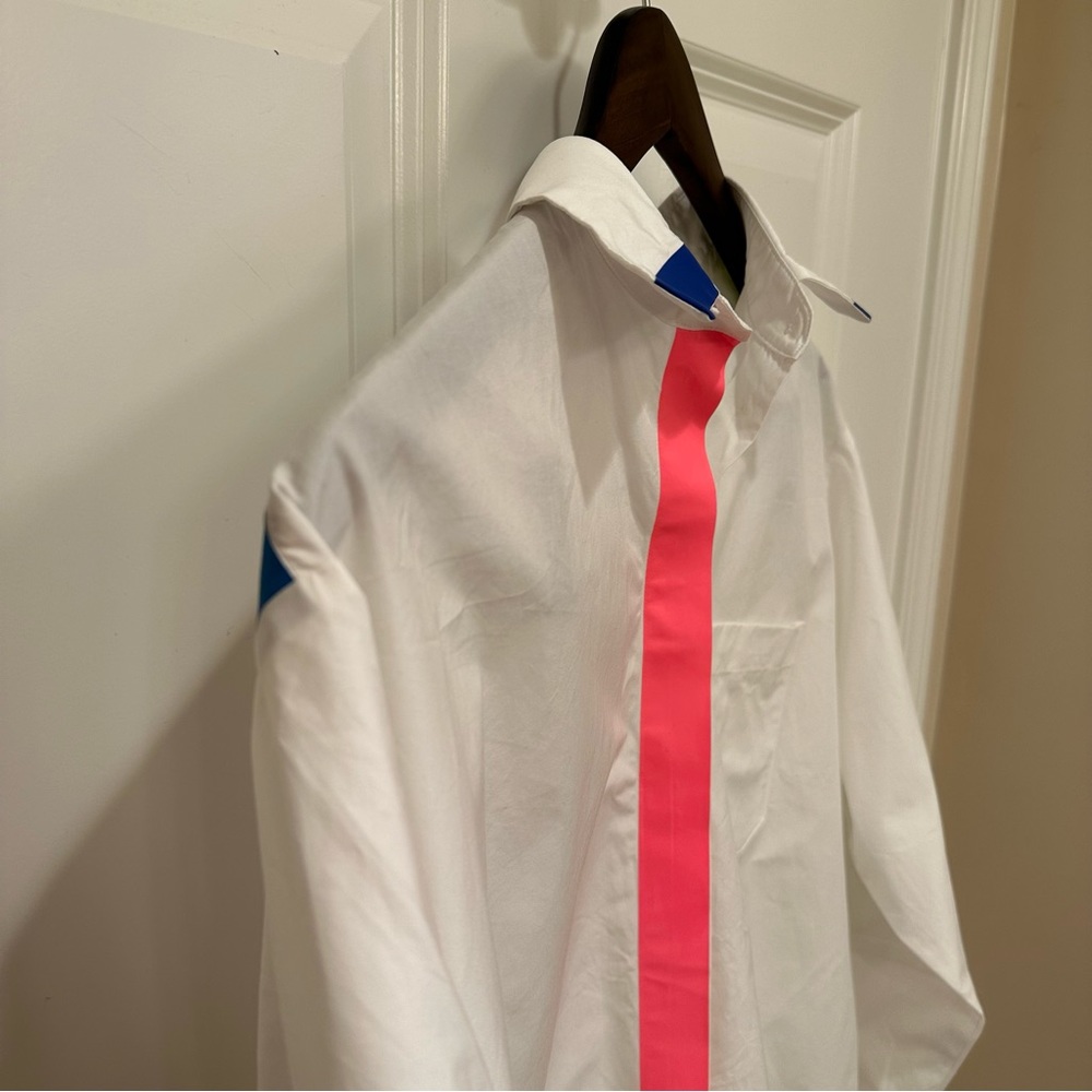 MaxMara Weekend “Flutterflies”Collection Label-Cut White Shirt Size:Medium 4/6 - Picture 11 of 16